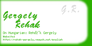 gergely rehak business card